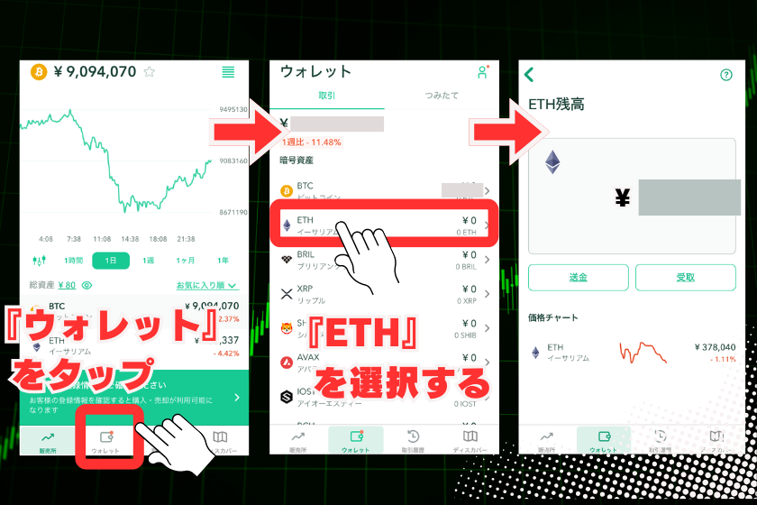 画像７：仮想通貨ALEO_ETH購入