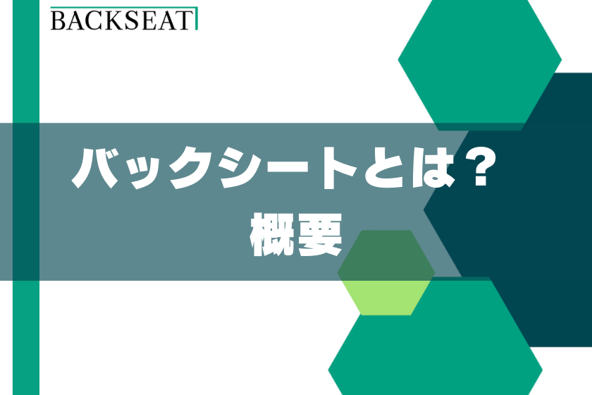 2;バックシート_とは