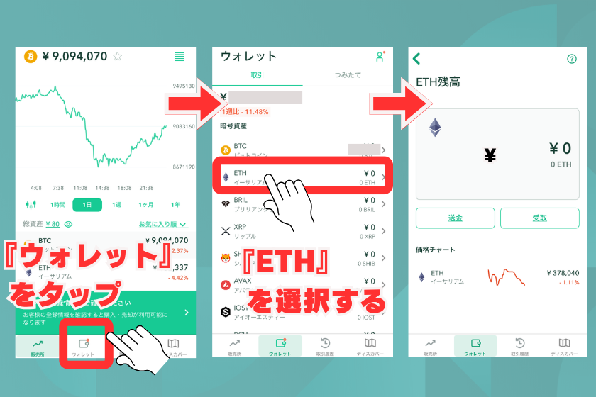 画像７：仮想通貨USDT_コインチェック買い方